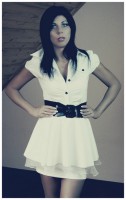 Fehér peplum